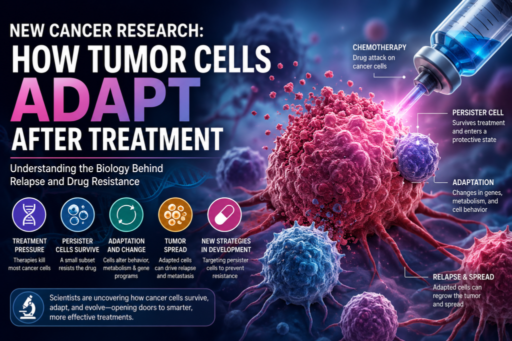 New Cancer Research: How Tumor Cells Adapt After Treatment 🧬🔬