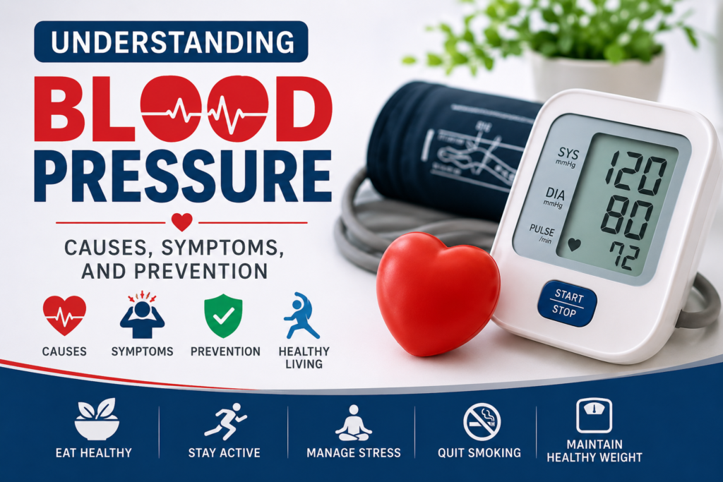 Understanding Blood Pressure: Causes, Symptoms, and Prevention ❤️🩺